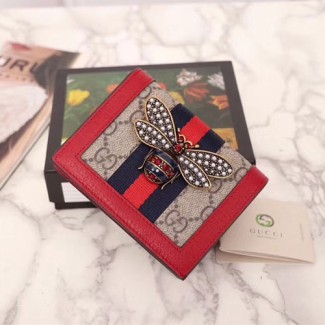 구찌 퀸 마가렛 카드 케이스 476072 레드