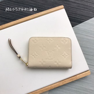 루이비통 앙프렝뜨 지퍼 카드지갑  M60574 아이보리