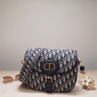 디올 DIOR BOBBY 라지 백 M9320 네이비