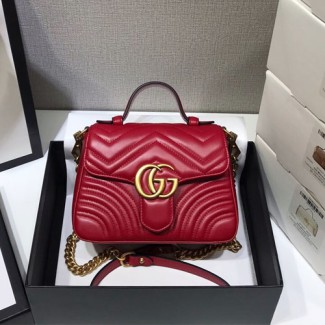 구찌 마몬트 미니 탑핸들백 547260 레드