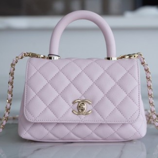  샤넬 코코핸들 미니 플랩백 AS2215 핑크