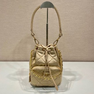 프라다 나일론 퀼팅 버킷백 1BH038-9