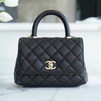  샤넬 코코핸들 미니 플랩백 AS2215 블랙