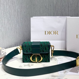 디올 자카드 패브릭 30 몽테뉴 박스백 M9204  그린