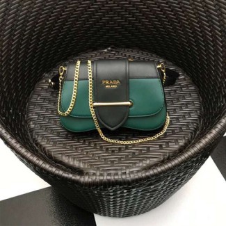 프라다 시도니 가죽 숄더백 1BL020 그린