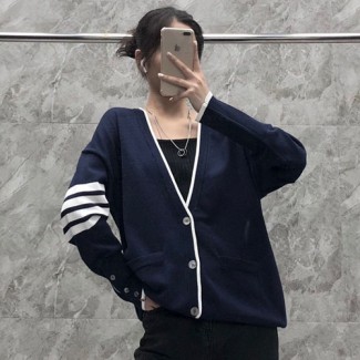 톰브라운 남여공용 가디건 TB8692 네이비