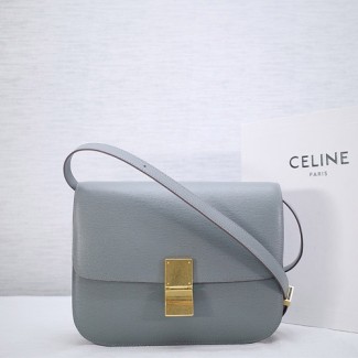 셀린느 클래식 박스백 미듐 164173 에삐가죽 그레이