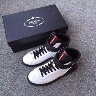 프라다 신상 하이탑 스니커즈 F0662 화이트