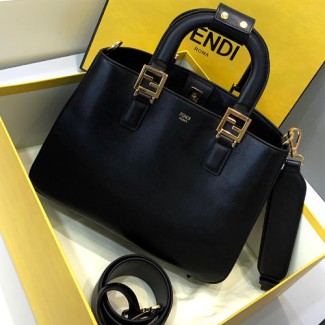 펜디 FF 스몰 토트백 8BH367 블랙