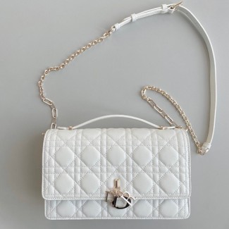 디올 Miss Dior 탑 핸들 백 M0997 화이트