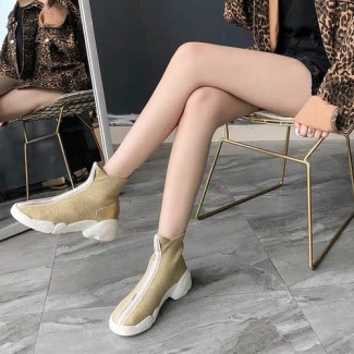 디올 테크니컬 니트 F. TWO POINT ZERO 하이탑 스니커즈 M50062 골드