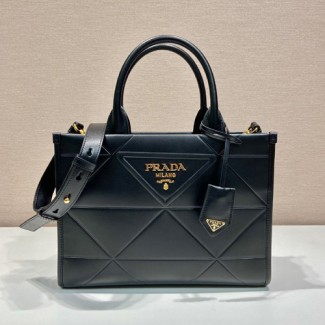 프라다 탑 스티칭 스몰 가죽 심볼 백 1BA379-4