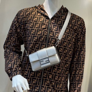 펜디 남여공용 바게트 벨트백 EN568 실버