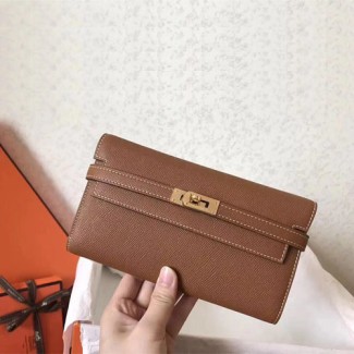 에르메스 켈리 장지갑 RM26580 브라운