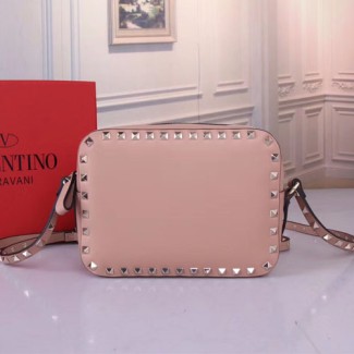 발렌티노 스몰 사이즈 락스터드 크로스 바디 백 RW2B0809 누드핑크 금장