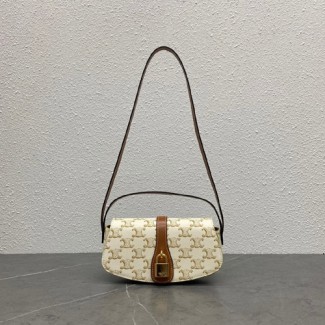 셀린느 트리오페 미니 클러치 숄더백 151592 아이보리