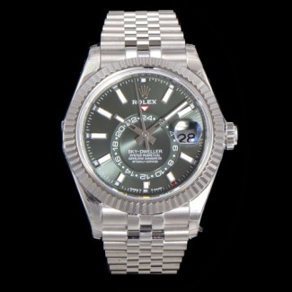 [ V2 ] 롤렉스 남성용 스카이드웰러 콤비 검판  R37014-7 42MM