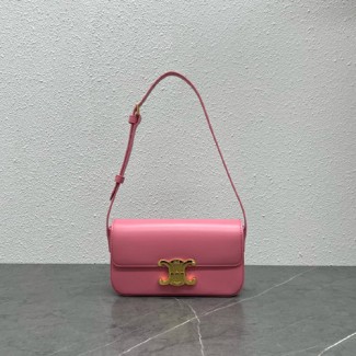 셀린느 트리오페 숄더백 194142 가죽 핑크