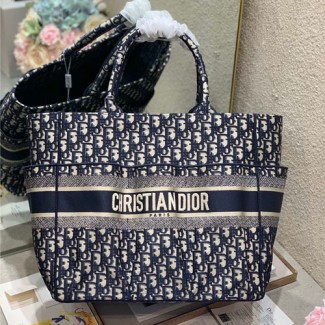 디올 오블리크 토트백 M1279 네이비