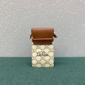 셀린느 트리옴페 플랩 폰 파우치 크로스백 100332-1