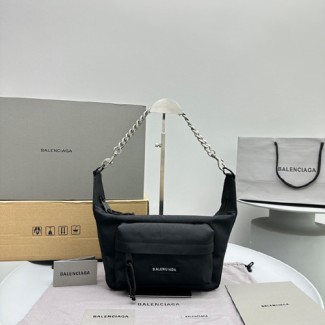 발렌시아가 캔버스 체인 숄더백 S92277 블랙