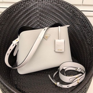 프라다 사피아노 프롬나드 토트백 1BA249 화이트