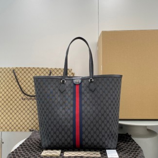 발렌시아가&구찌 캔버스 자카드 라지 토트백 680127-3