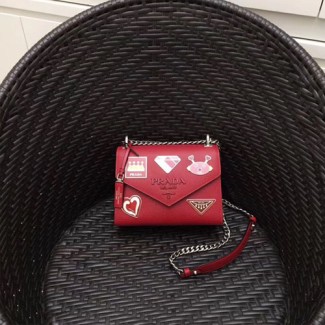프라다 신상 사피아노 가죽 크로스백 1BD127 레드