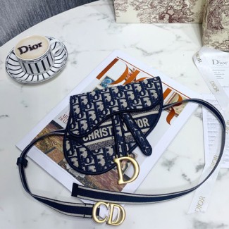 디올 오블리크 새들 벨트백 클러치백 S5632 네이비