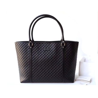 구찌 마이크로 시마 숄더 쇼퍼백 449647 블랙