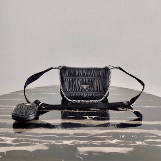 프라다 고프레 숄더백 1BD289 블랙