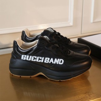 구찌 남여공용 롸이톤 스니커즈 500886 블랙