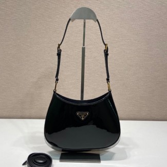 프라다 클레오 브러시드 숄더백 1BC169 페이던트 블랙