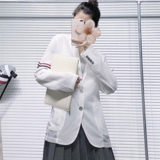 톰브라운 남여공용 래쉬가드 자켓 TB8718 화이트