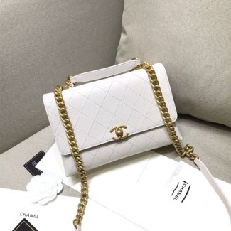 샤넬 코코핸들 리뉴얼 플랩백 AS0305 화이트