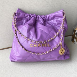 샤넬 22백 미디엄 숄더백 AS3261 보라