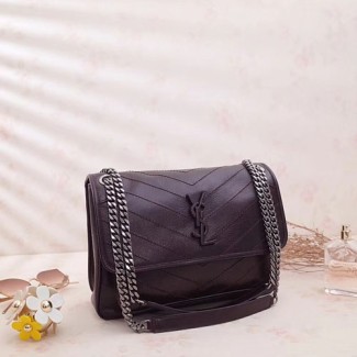 입생로랑 니키 체인 숄더백 498883 다크레드