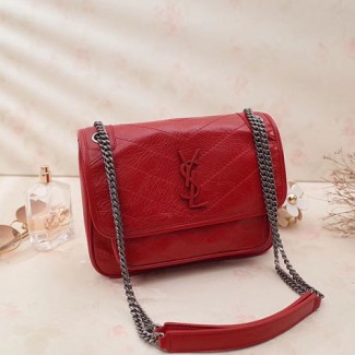 입생로랑 니키 스몰 체인 숄더백 533037 레드