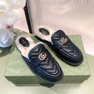 구찌 여성용 슬리퍼 670417 블랙