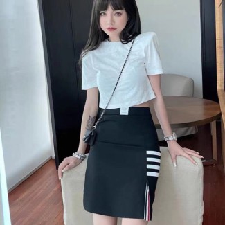 톰브라운 여성용 스커트 TB8725 네이비