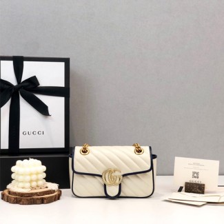 구찌 GG 마몽 미니 백 446744 화이트