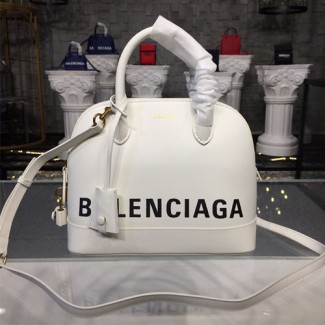발렌시아가 빌 탑 핸들백 5188730 화이트