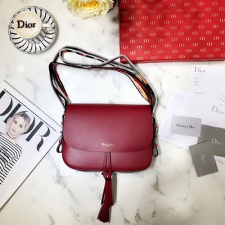 디올 송아지 가죽 DIORODEO 플랩 백 M8650 레드