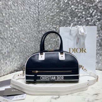 디올 미디엄 지퍼 볼링 백 M6202 블루