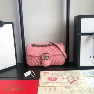 구찌 GG 마몽 미니 백 446744 핑크
