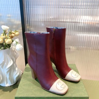 구찌 신상 부츠 656877 버건디