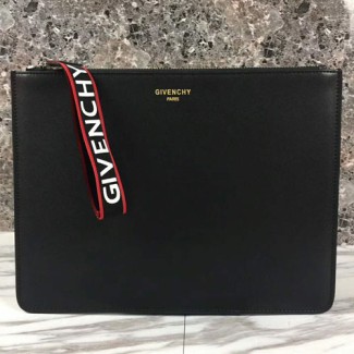 지방시 로고 스트랩 클러치 BK600 블랙