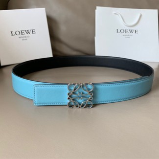 로에베 신상  양면용 벨트 LW-6313 블루 은장